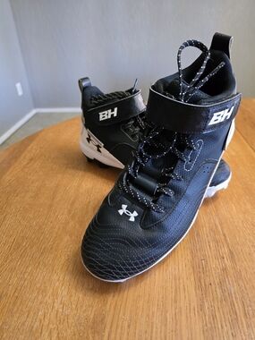 Under Armour Harper Black and White Cleats